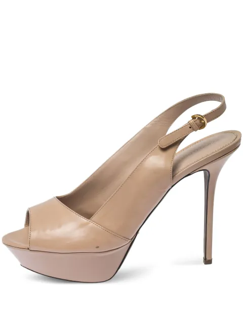 Sergio Rossi Vintage 130mm slingback heeled sandals Neutrals 232287
