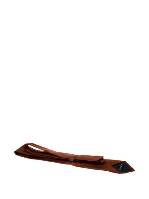 Ermenegildo Zegna Vintage woven tie Brown 180744
