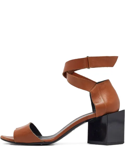 Pierre Hardy pre-owned 65mm block-heel sandals Brown 990487