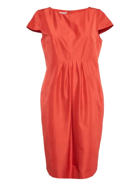 Oscar de la Renta Pre-Owned silk midi dress Red 1100084