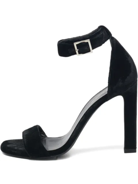 Saint Laurent Pre-Owned 110mm Grace heeled sandals Black 1101774
