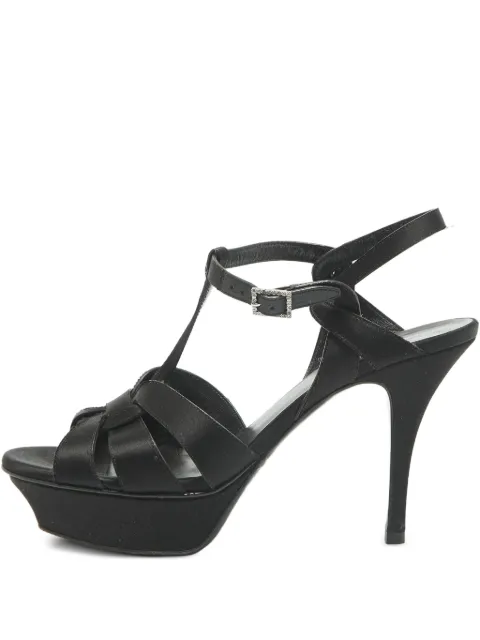 Saint Laurent Pre-Owned 105mm uncaged sandals Black 1095200