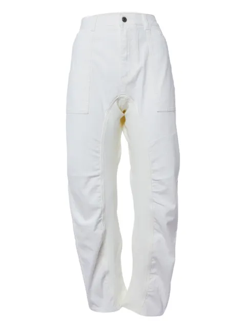 Stella McCartney Pre-Owned stretch-cotton trousers White 1084779
