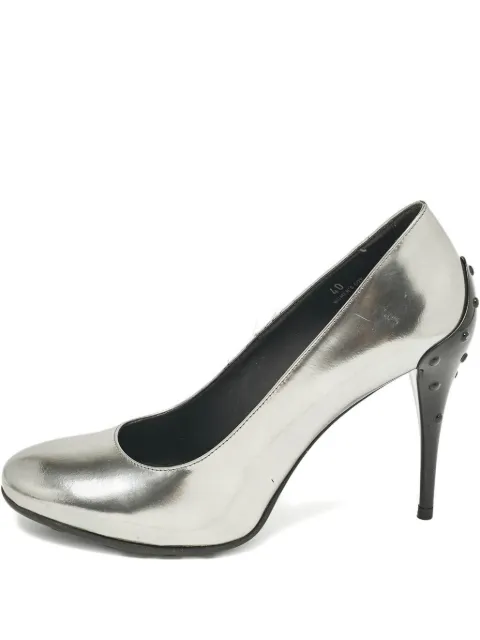 Tod's Vintage pre-owned 120mm leather pumps Silver 1060621