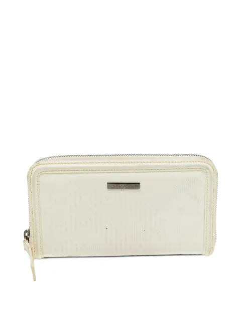 Burberry Pre-Owned embossed patent-leather wallet White 1085273