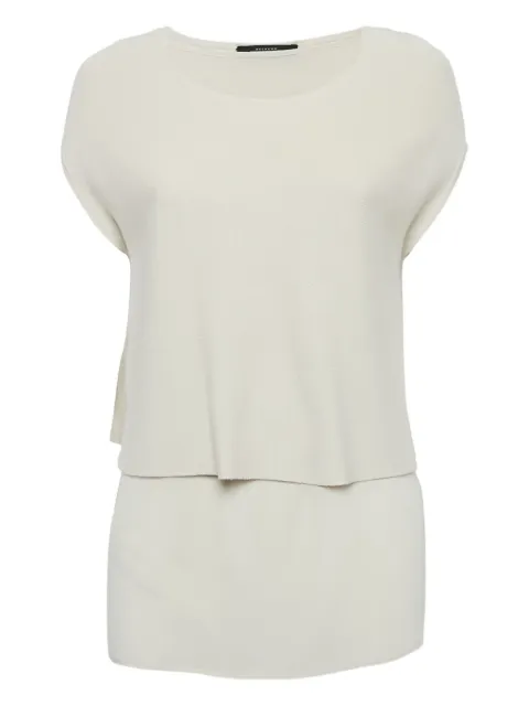 Weekend Max Mara pre-owned layered top Neutrals 1076312