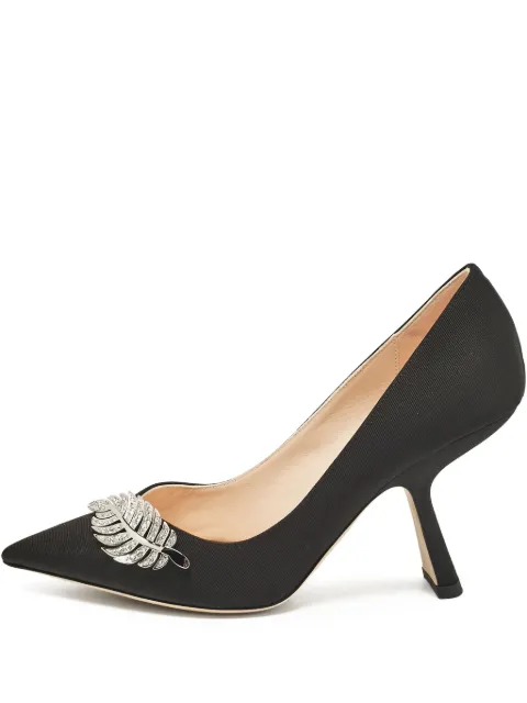 Nicholas Kirkwood pre-owned 95mm Monstera pointed-toe pumps Black 1052516