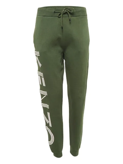 Kenzo Pre-Owned logo-printed track pants Green 1028730