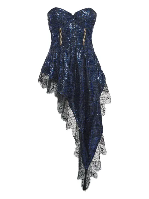 Self-Portrait 2019 Sequins Lace top Blue 1035231