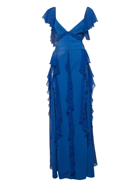 Elie Saab 2024 georgette dress Blue 1024201