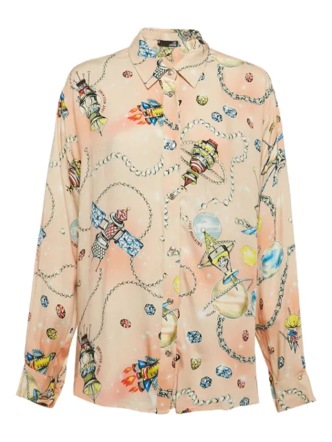 Moschino Pre-Owned 2023 rockets pearls shirt Neutrals 1103016