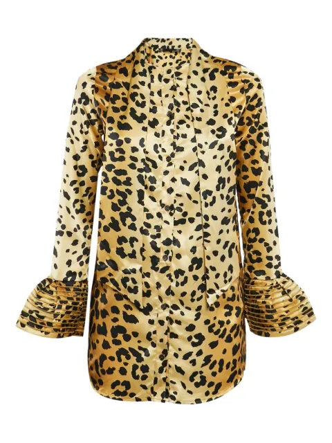 Moschino Pre-Owned leopard-print mini dress Neutrals 1107830