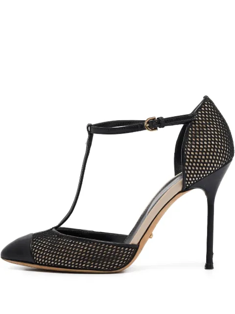 Sergio Rossi Vintage Pre-Owned T-strap stiletto pumps Black 1061172