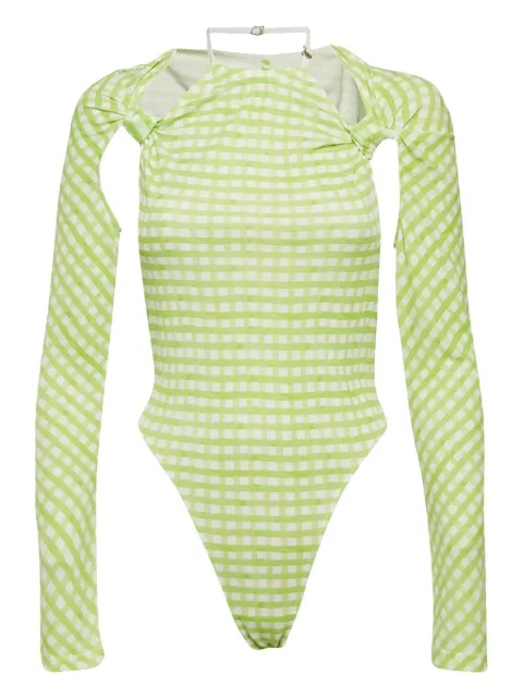 Jacquemus Pre-Owned Le Body Nodi bodysuit Green 1047110