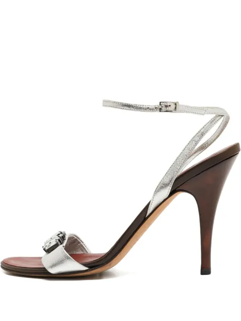 Giuseppe Zanotti Vintage pre-owned crystal-embellished sandals Silver 928021