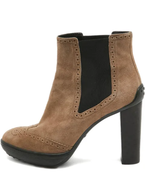 Tod's Vintage 2024 115mm suede boots Brown 932971