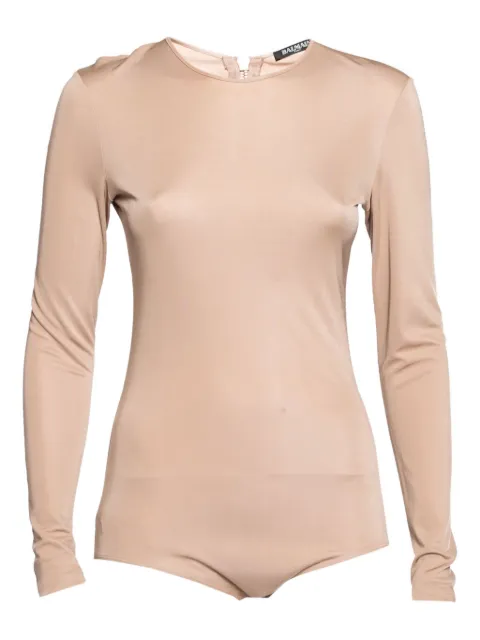 Balmain Pre-Owned long-sleeved bodysuit Neutrals 627646