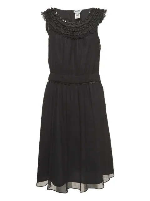 Moschino Pre-Owned ruffle-detail dress Black 940772