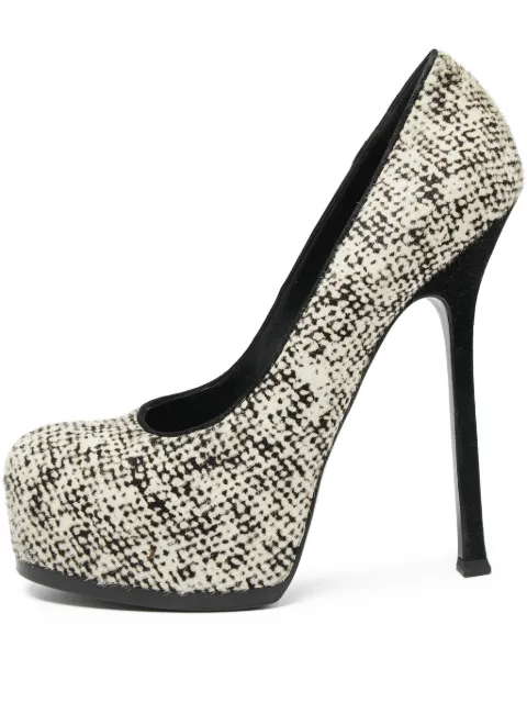 Saint Laurent Pre-Owned 150mm Tribtoo heeled pumps Neutrals 626084