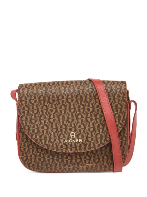 Aigner Vintage monogram crossbody bag Brown 966464