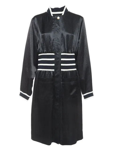 CHANEL Pre-Owned satin midi dress Black 919287