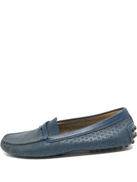 Tod's Vintage perforated loafers Blue 943932