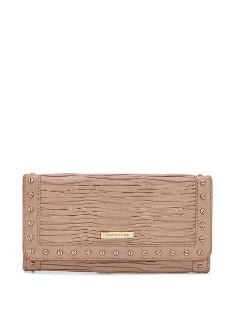 Burberry Pre-Owned stud-embellished wallet Pink 789757