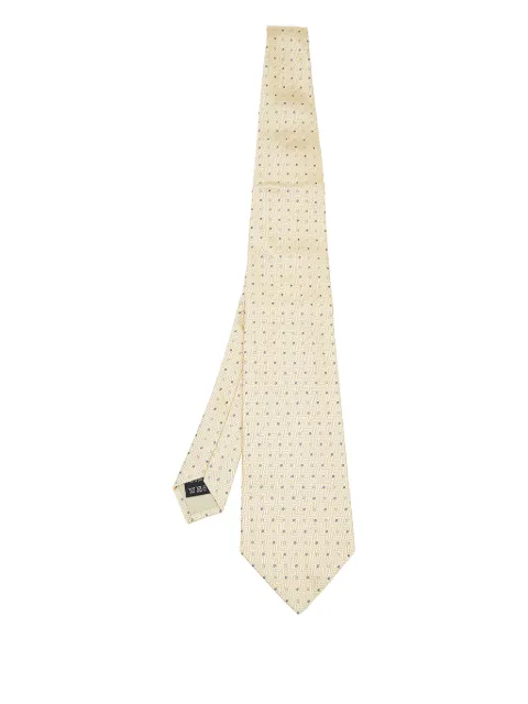 Dunhill patterned silk tie Yellow 604342