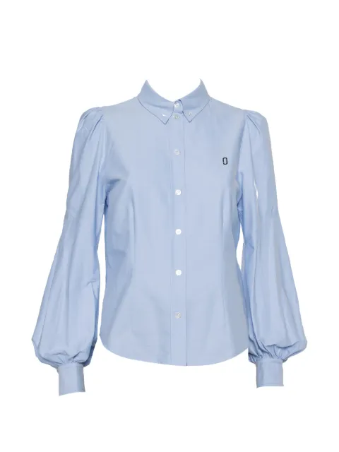 Marc Jacobs Vintage puff-sleeve cotton shirt Blue 431999