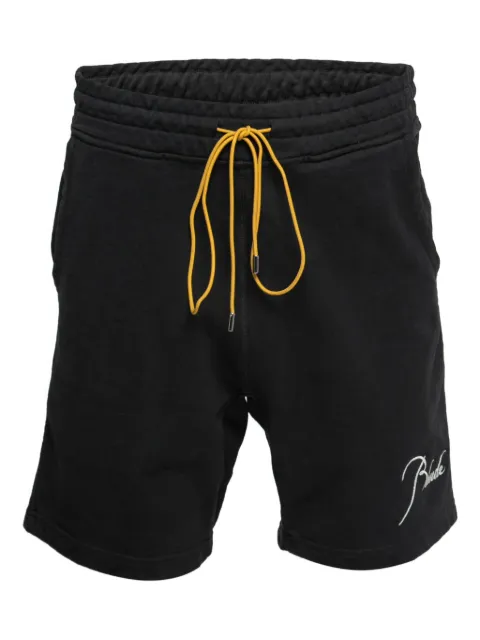 RHUDE pre-owned Pique shorts Black 732556