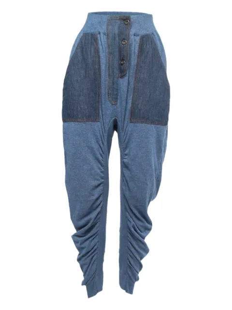 Stella McCartney Pre-Owned ruched trousers Blue 860809