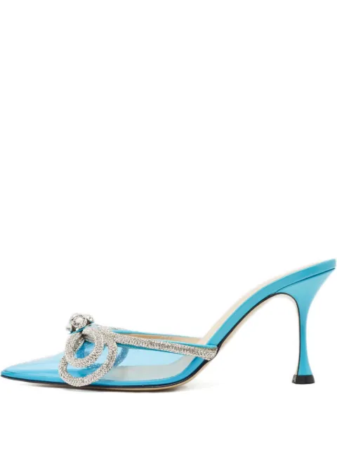 MACH & MACH 95mm rhinestone-embellished pumps Blue 900794