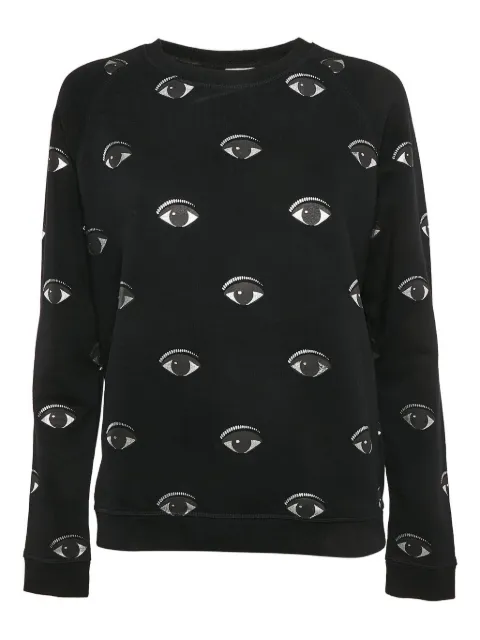 Kenzo Pre-Owned 2024 eye pattern sweatshirt Black 1108333