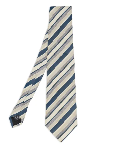 BOSS 2024 Diagonal Stripe Silk Tie Blue 1106034
