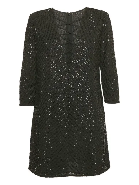 Elisabetta Franchi pre-owned sequined mini dress Black 1126552