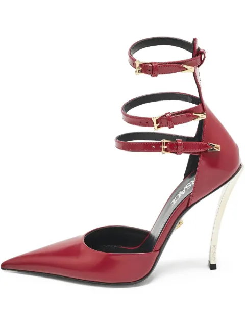 Versace Pre-Owned leather heeled pumps Red 1125197