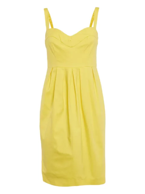 Moschino Pre-Owned 2024 pleated dress Yellow 1122288
