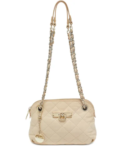 DKNY Vintage pre-owned quilted shoulder bag Neutrals 1112782