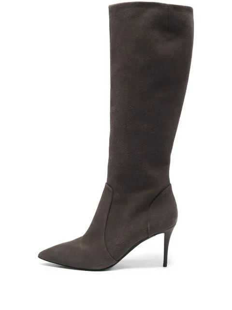 Giuseppe Zanotti Vintage knee-high pointed-toe boots Grey 1129681