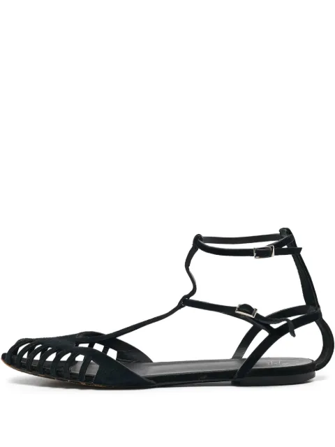 Giuseppe Zanotti Vintage pre-owned strappy cut-out flat sandals Black 1108973