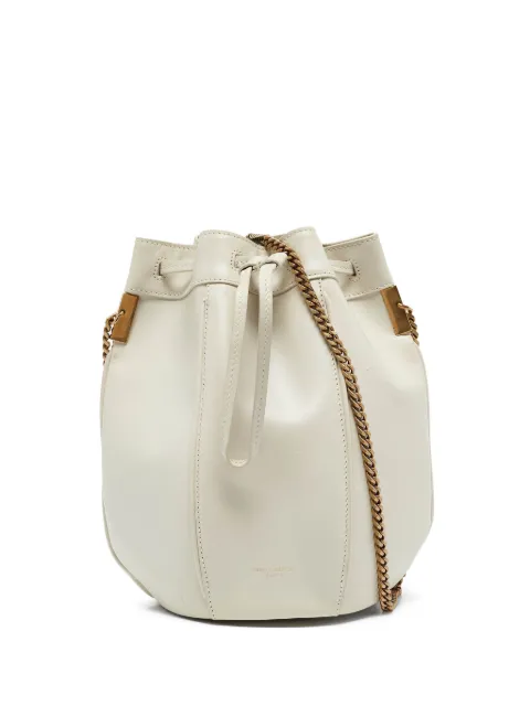 Saint Laurent Pre-Owned Talitha bucket bag Neutrals 1088380