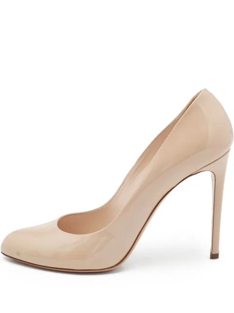 Casadei Vintage pre-owned 110mm pointed-toe stiletto pumps Neutrals 1089126