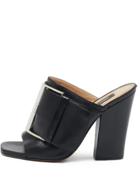 Sergio Rossi Vintage pre-owned 110mm buckled sandals Black 1097934