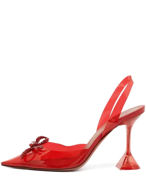 Amina Muaddi pre-owned 100mm Rosie pumps Red 1088289