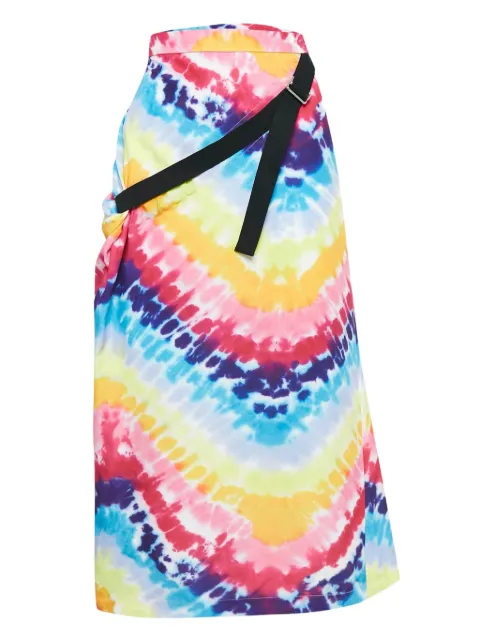 Kenzo Pre-Owned tie-dye wrap skirt Pink 1049020