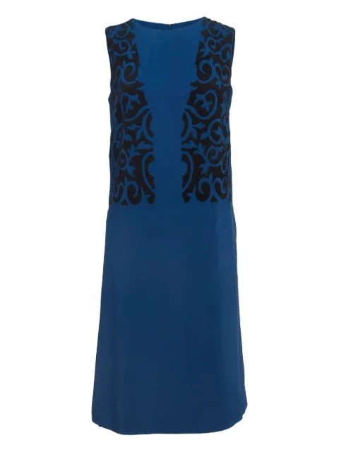 Etro Pre-Owned embroidered-panel dress Blue 1002953