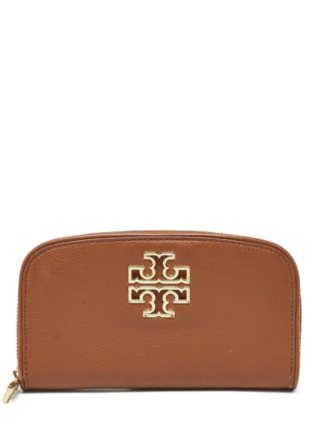 Tory Burch pre-owned Britten logo-embellished wallet Brown 993069
