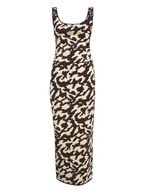 Nanushka pre-owned Jenny camouflage-pattern skirt set Brown 999862