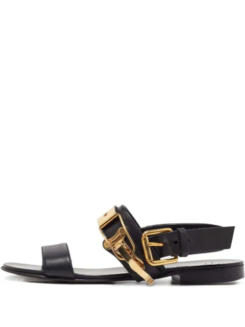 Giuseppe Zanotti Vintage Pre-owned buckle-detail flat sandals Black 1115491
