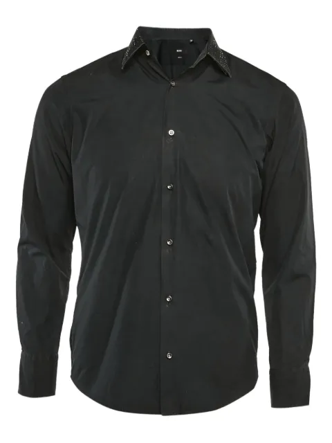 BOSS pre-owned stud-embellished shirt Black 1107134